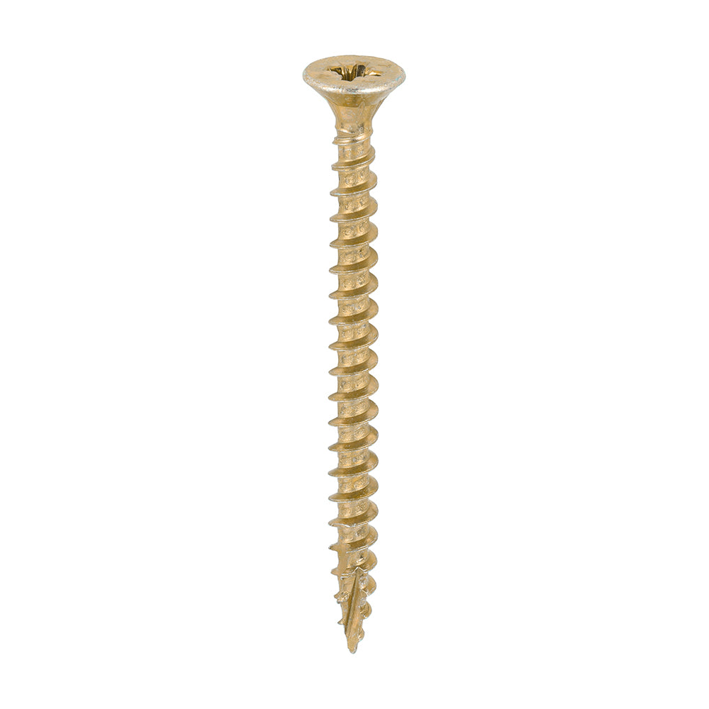 TIMCO C2 Strong-Fix Multi-Purpose Premium Countersunk Gold Woodscrews - 5.0 x 60