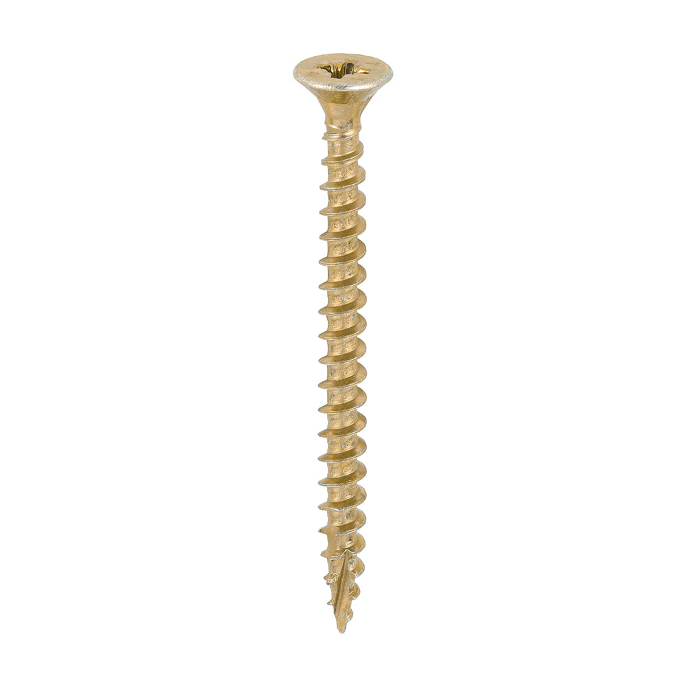 TIMCO C2 Strong-Fix Multi-Purpose Premium Countersunk Gold Woodscrews - 5.0 x 60 - Image