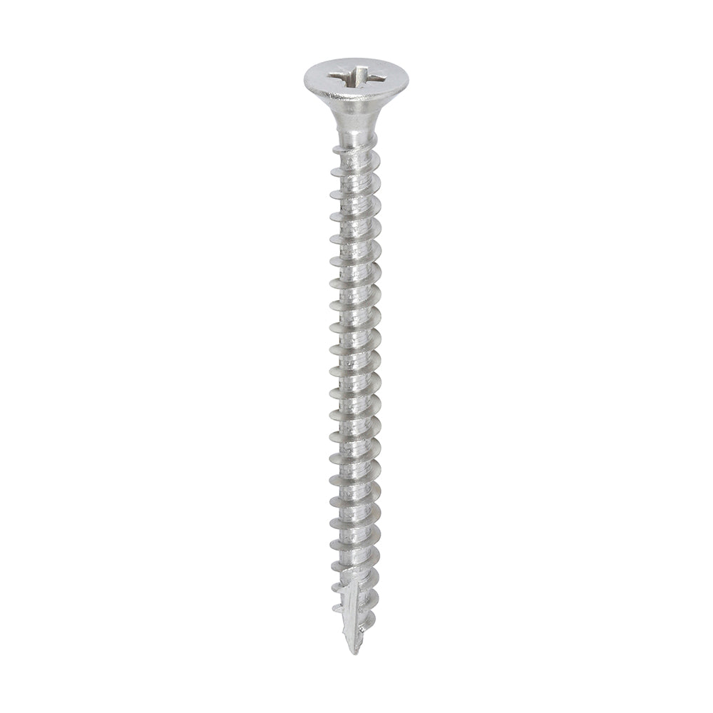 TIMCO Classic Multi-Purpose Countersunk A2 Stainless Steel Woodcrews - 5.0 x 60 - Image
