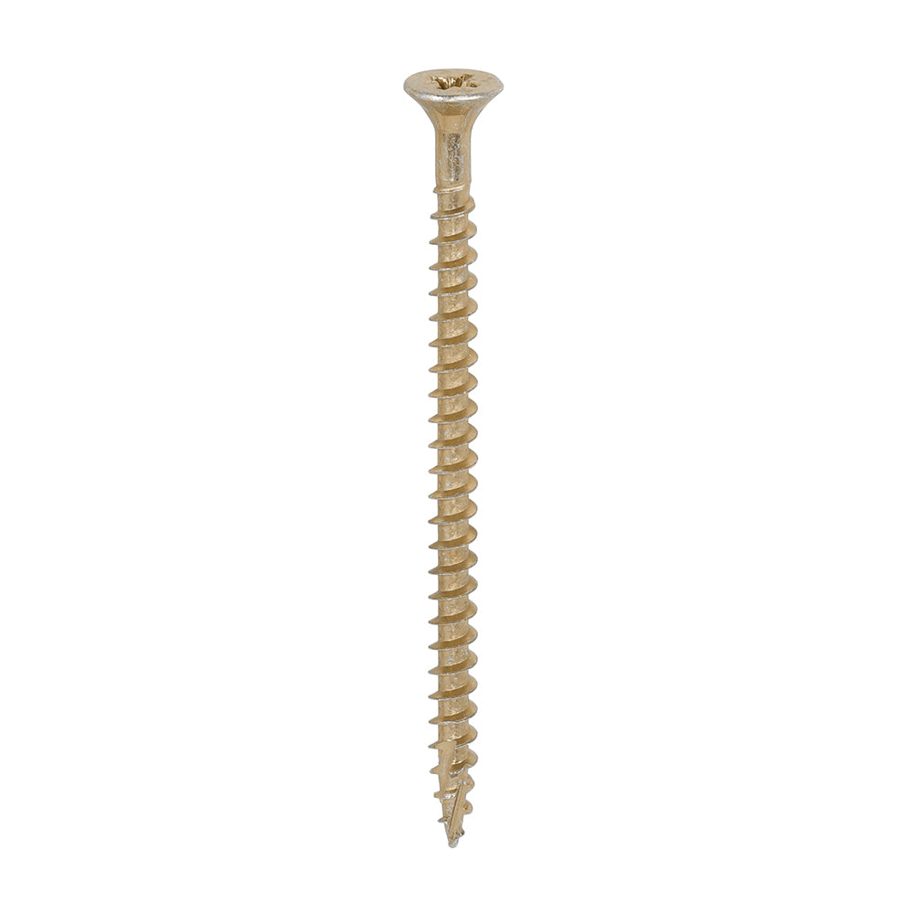 TIMCO C2 Strong-Fix Multi-Purpose Premium Countersunk Gold Woodscrews - 5.0 x 80 - Image
