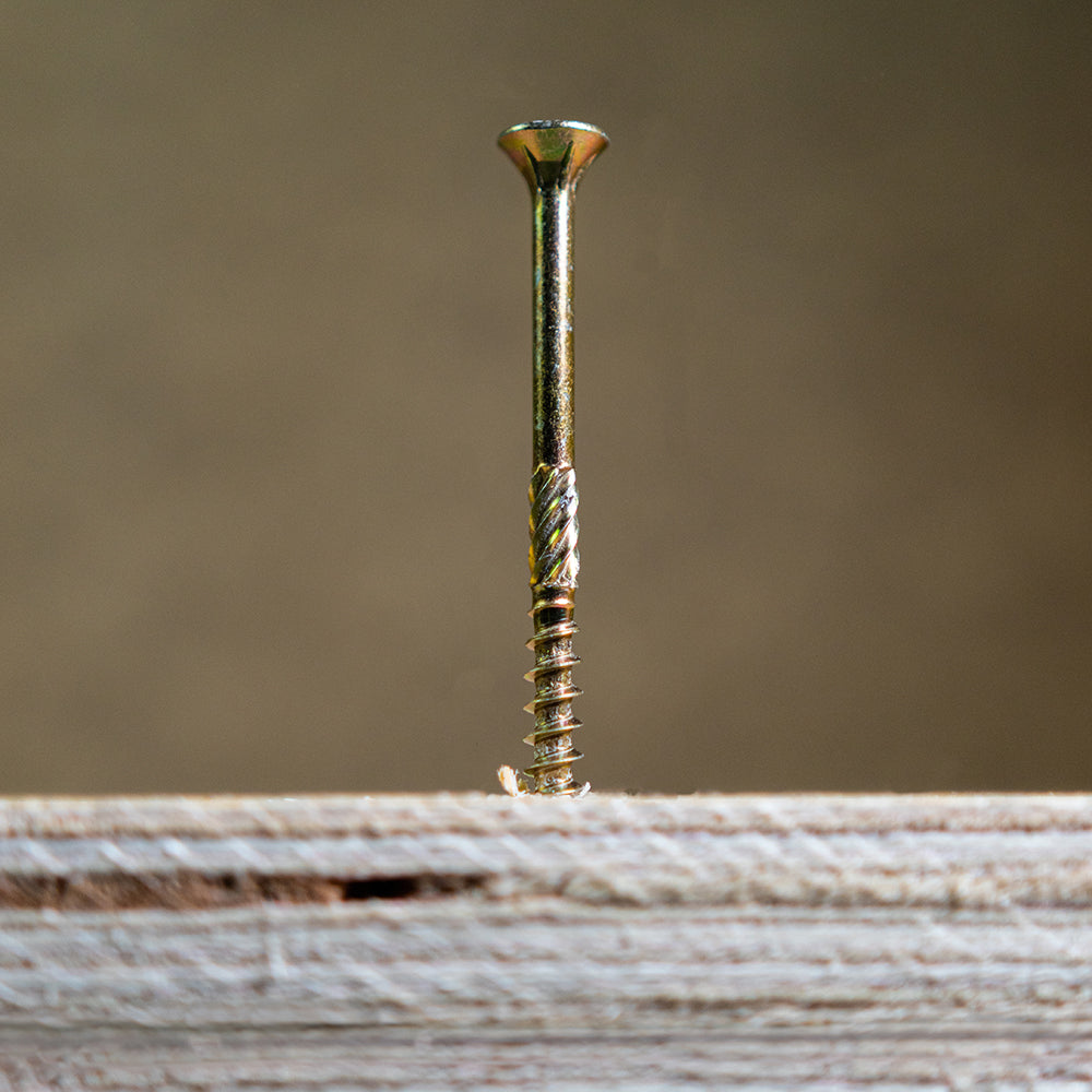 TIMCO C2 Clamp-Fix Multi-Purpose Premium Countersunk Gold Woodscrews - 5.0 x 90 - Image