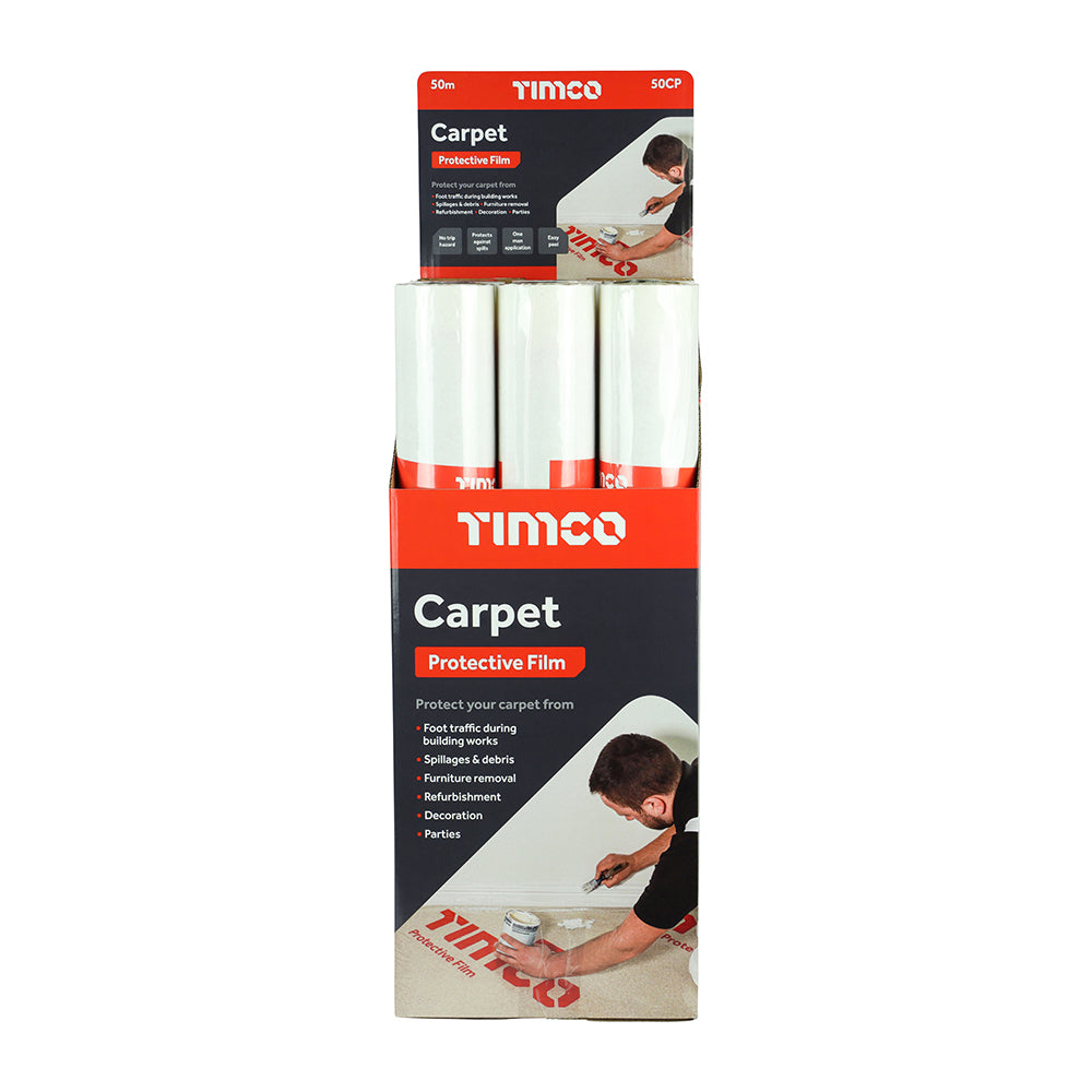 TIMCO Protective Film For Carpet - 50m x 0.6m - Image