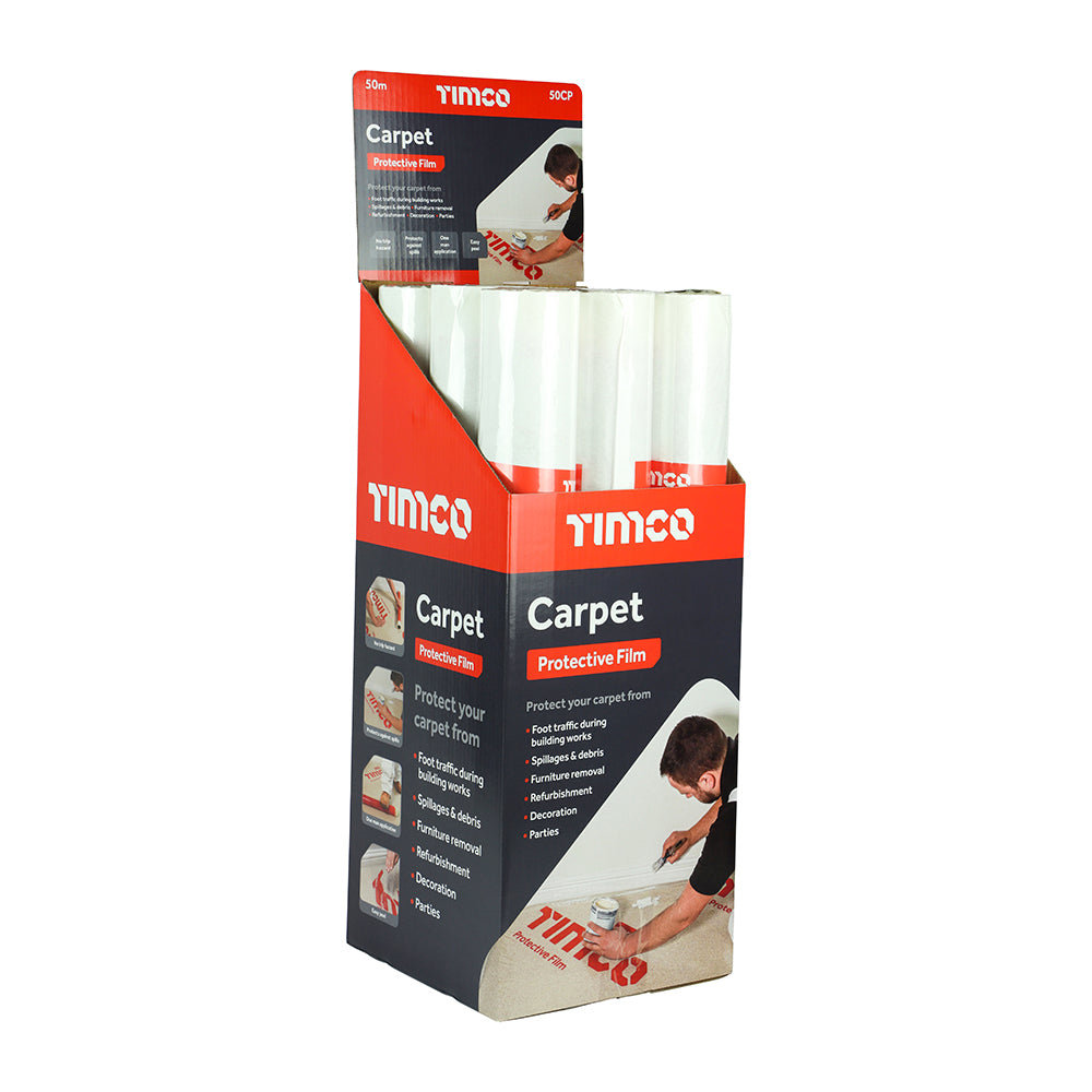 TIMCO Protective Film For Carpet - 50m x 0.6m - Image