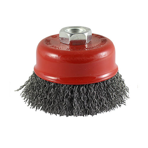 TIMCO Drill Cup Brush Crimped Steel Wire - 50mm - Image