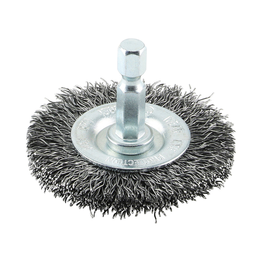 TIMCO Drill Wheel Brush Crimped Steel Wire - 50mm - Image