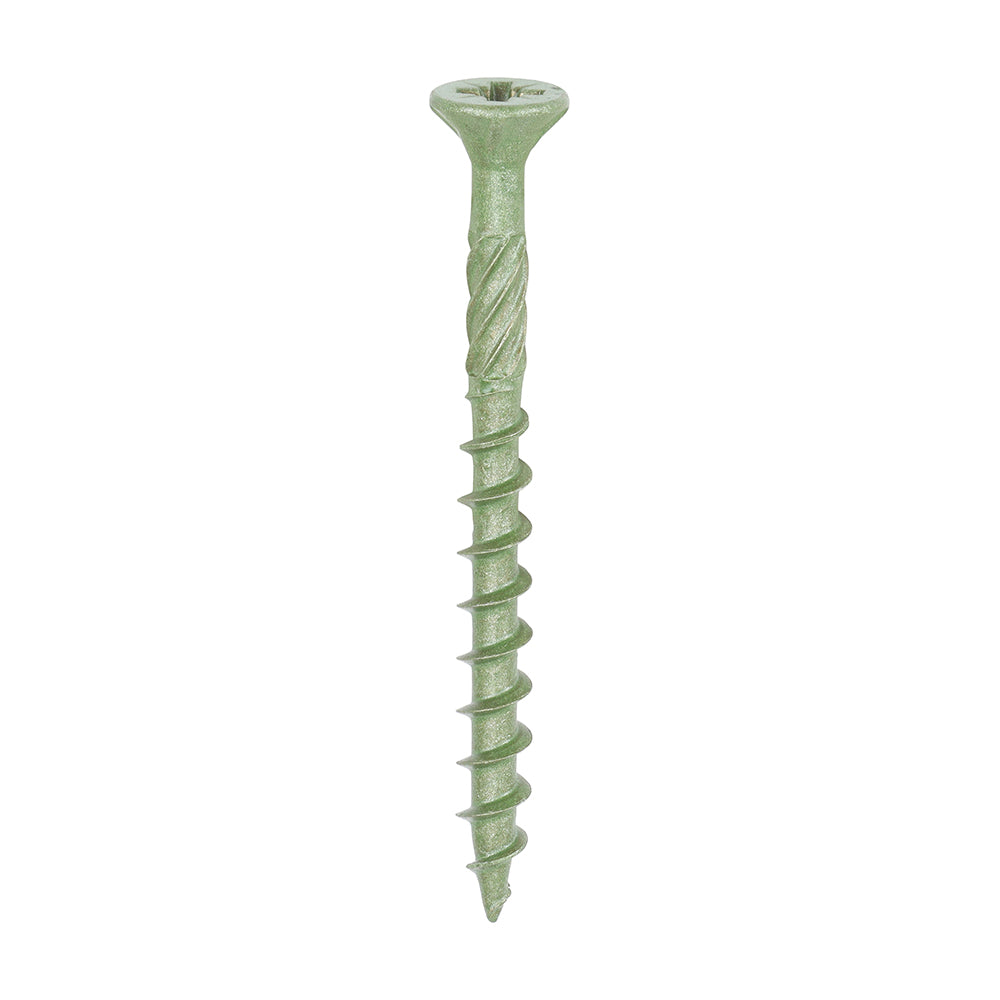 TIMCO Decking Screws Countersunk Exterior Green - 4.5 x 50 - Image