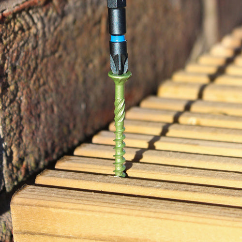 TIMCO Decking Screws Countersunk Exterior Green - 4.5 x 50 - Image