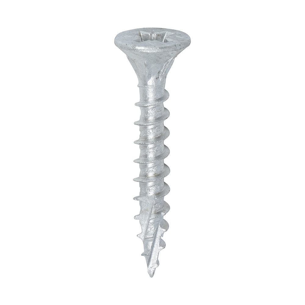 TIMCO C2 Exterior Multi-Purpose Premium Countersunk Silver Woodscrews - 6.0 x 40 - Image
