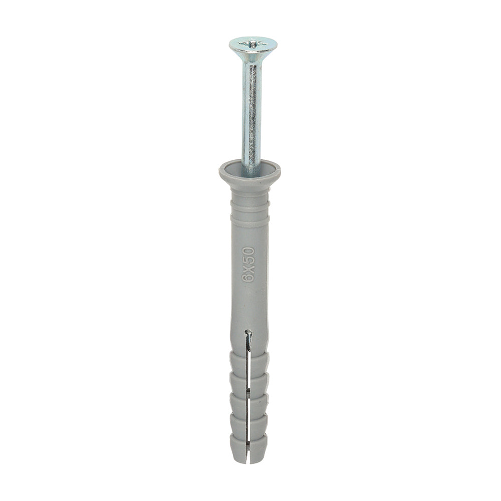 TIMCO Nylon Hammer Fixings - 6.0 x 50 - Image