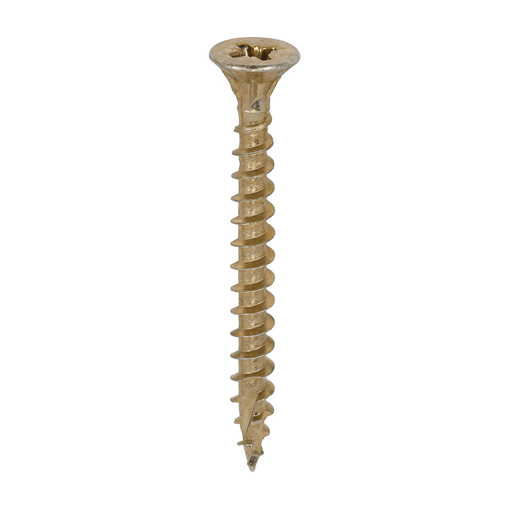 TIMCO C2 Strong-Fix Multi-Purpose Premium Countersunk Gold Woodscrews - 6.0 x 60 - Image