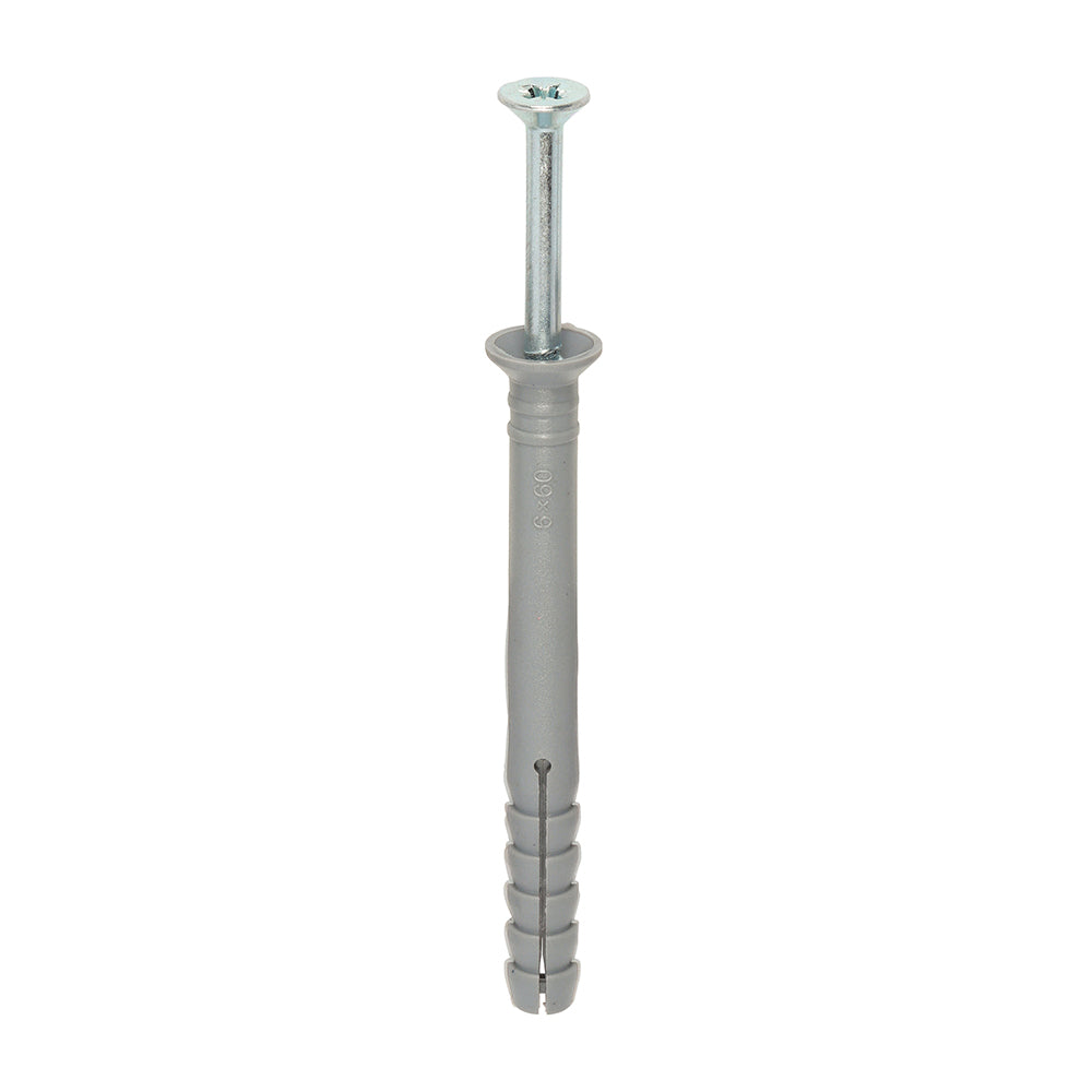 TIMCO Nylon Hammer Fixings - 6.0 x 60 - Image