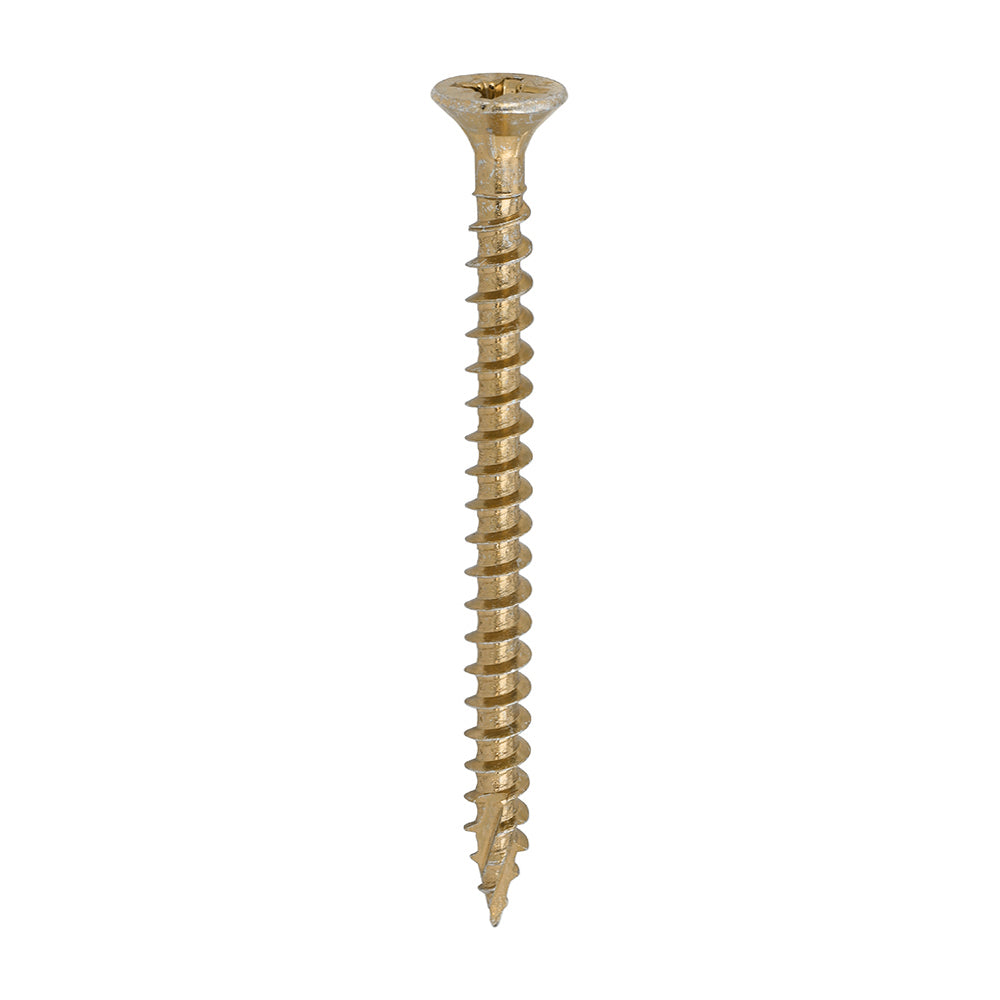 TIMCO C2 Strong-Fix Multi-Purpose Premium Countersunk Gold Woodscrews - 6.0 x 80 - Image