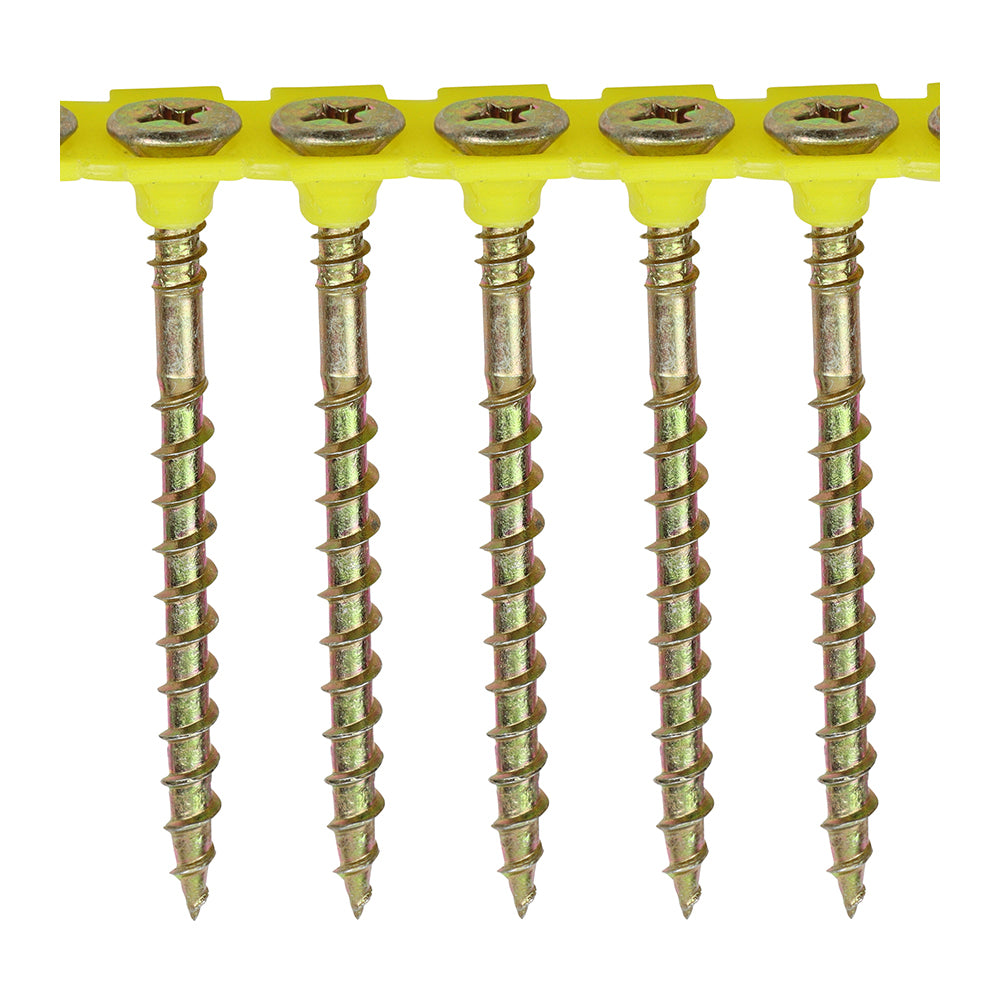 TIMCO Collated Solo Countersunk Gold Woodscrews - 4.5 x 60 - Image