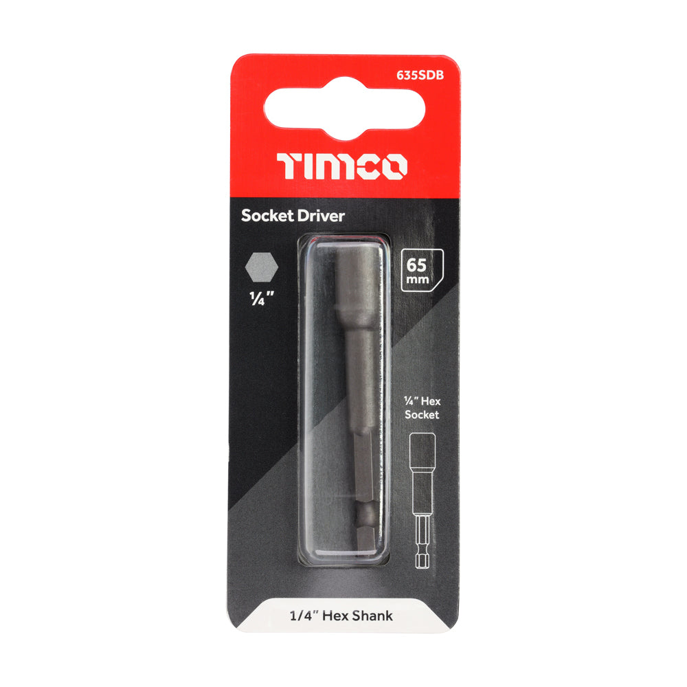 TIMCO Magnetic Socket Driver S2 - 1/4 x 65 - Image