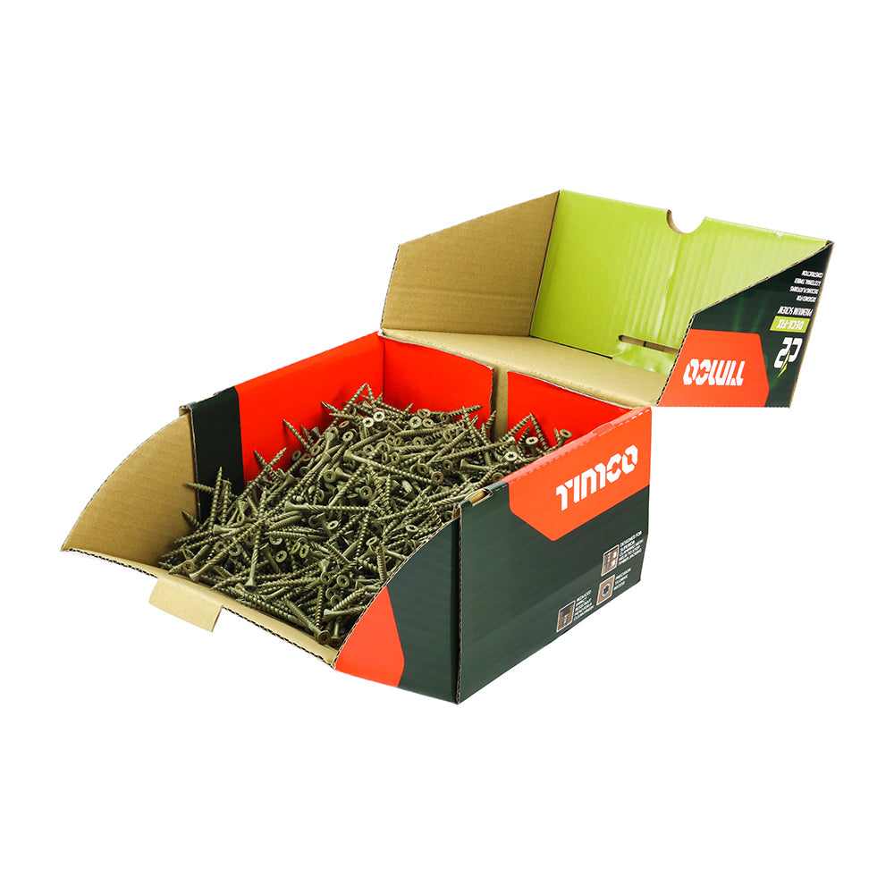 TIMCO C2 Deck-Fix Premium Countersunk Green Decking Screws - 4.5 x 65 - Image