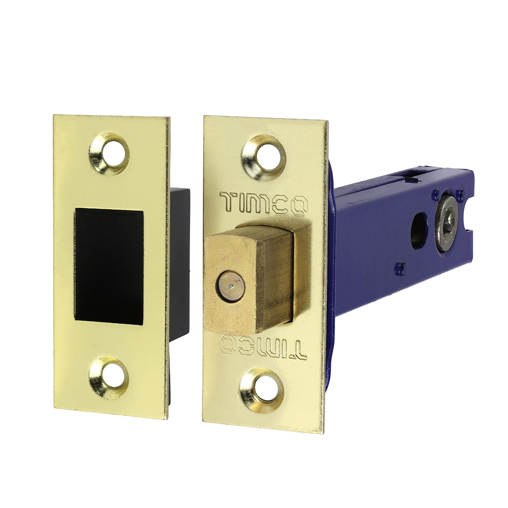 TIMCO Architectural Tubular Deadbolt - Electro Brass & Satin Nickel - 103.5mm - Image