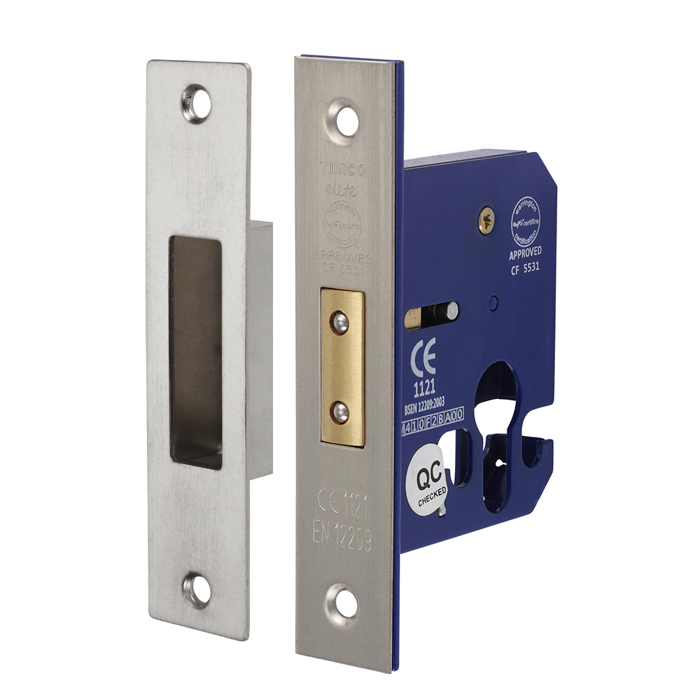 TIMCO Euro Deadlock Satin Nickel - 66mm - Image