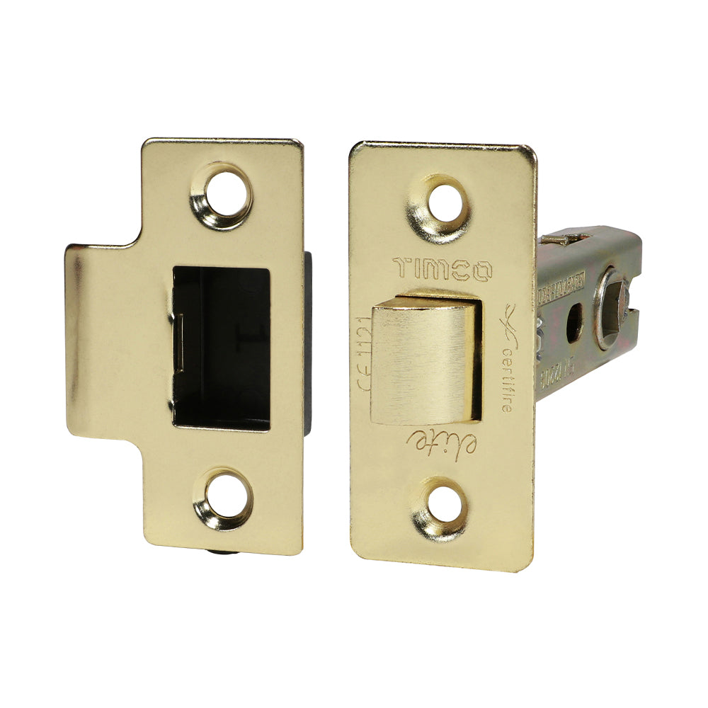 TIMCO Tubular Latch Electro Brass - 76mm - Image