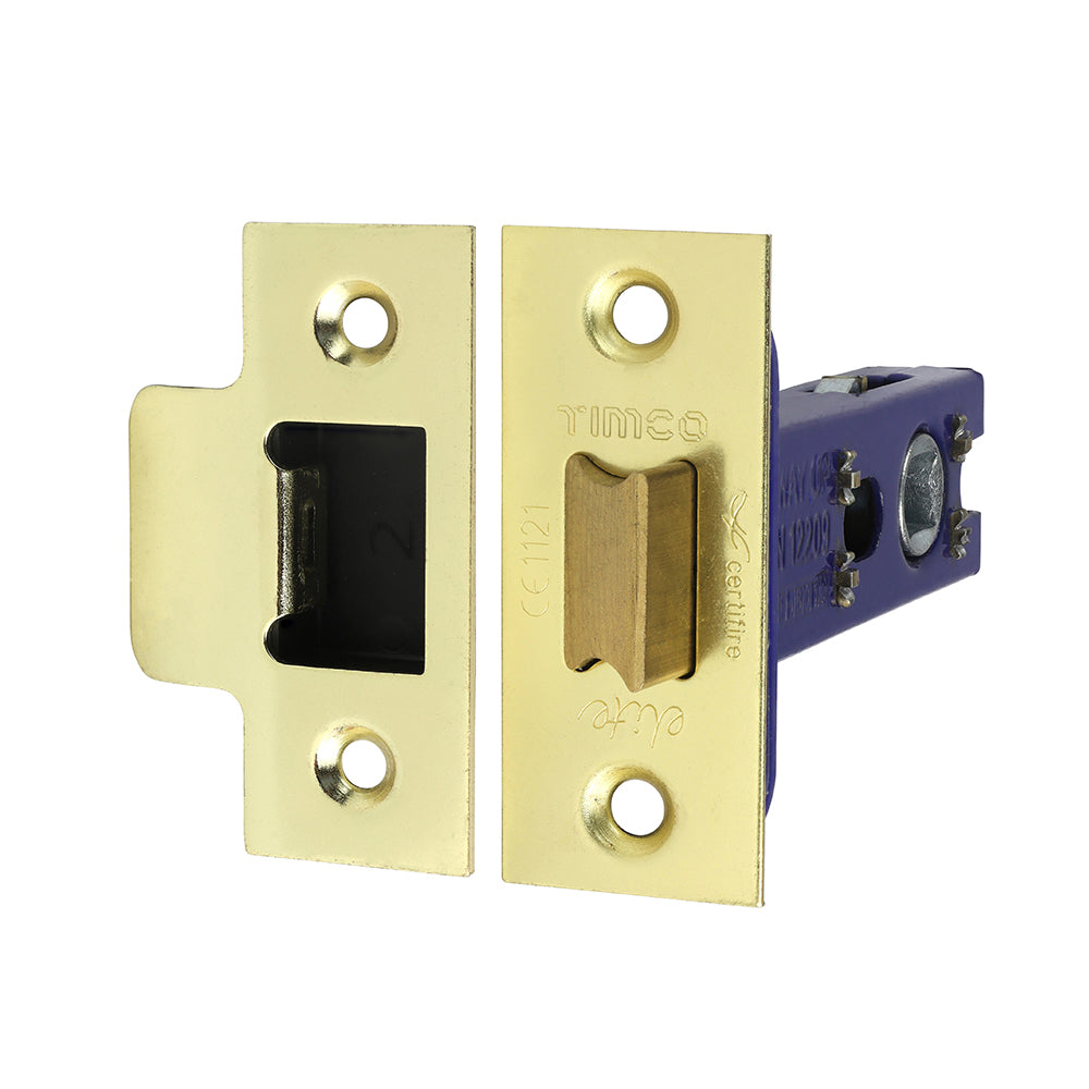 TIMCO Architectural Tubular Latch Electro Brass & Satin Nickel - 78mm - Image