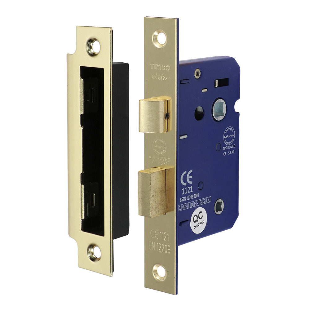 TIMCO Bathroom Lock Electro Brass - 65mm - Image
