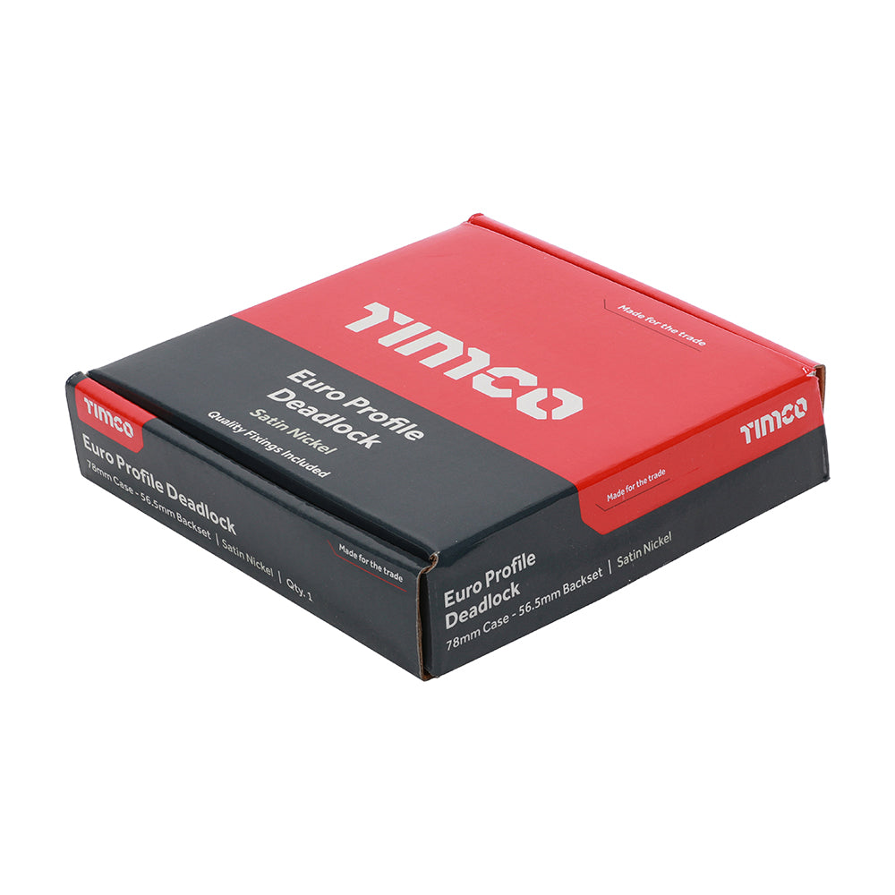 TIMCO Euro Deadlock Satin Nickel - 78mm - Image