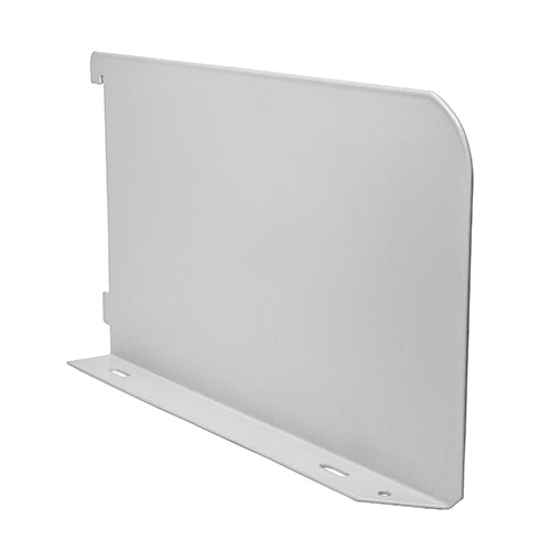 TIMCO Twin Slot Shelf End White - 200mm - Image