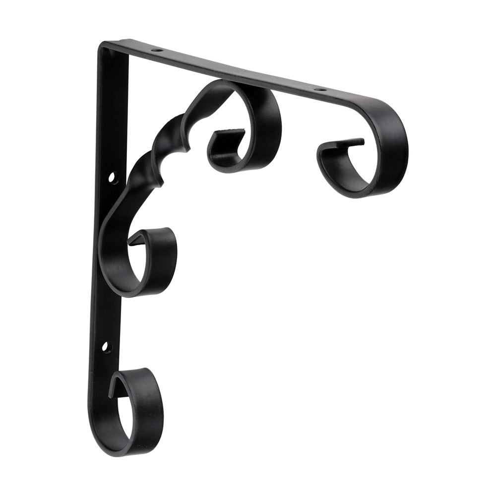 TIMCO Scroll Bracket - Black - 6 x 6" - Image