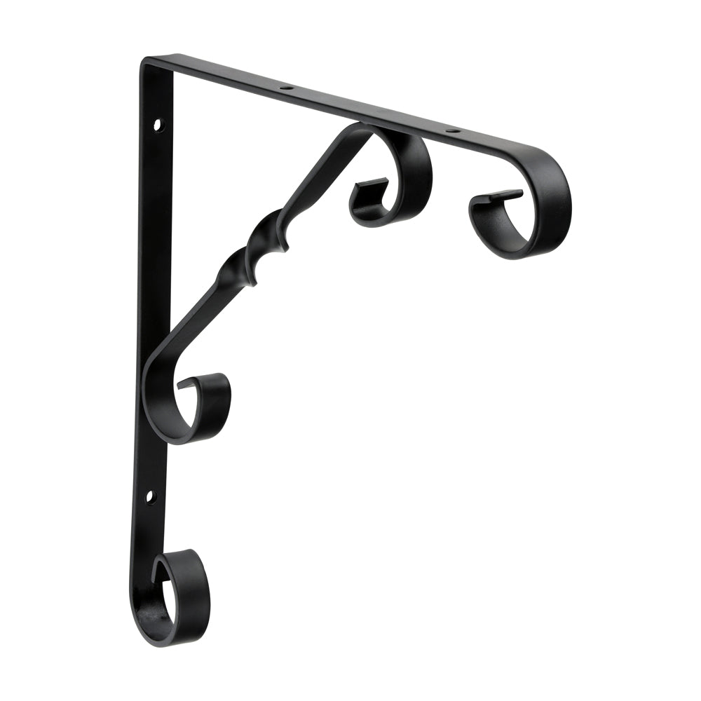 TIMCO Scroll Bracket - Black - 8 x 8" - Image