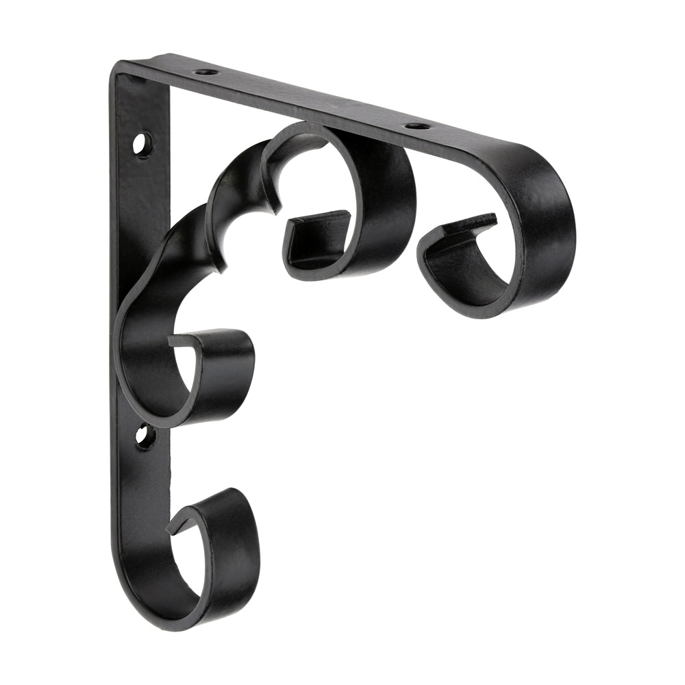 TIMCO Scroll Bracket - Black - 4 x 4" - Image