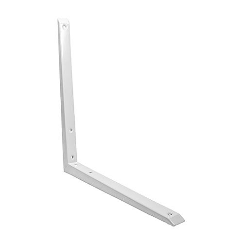 TIMCO Mitred Shelf Bracket White - 350 x 350mm - Image