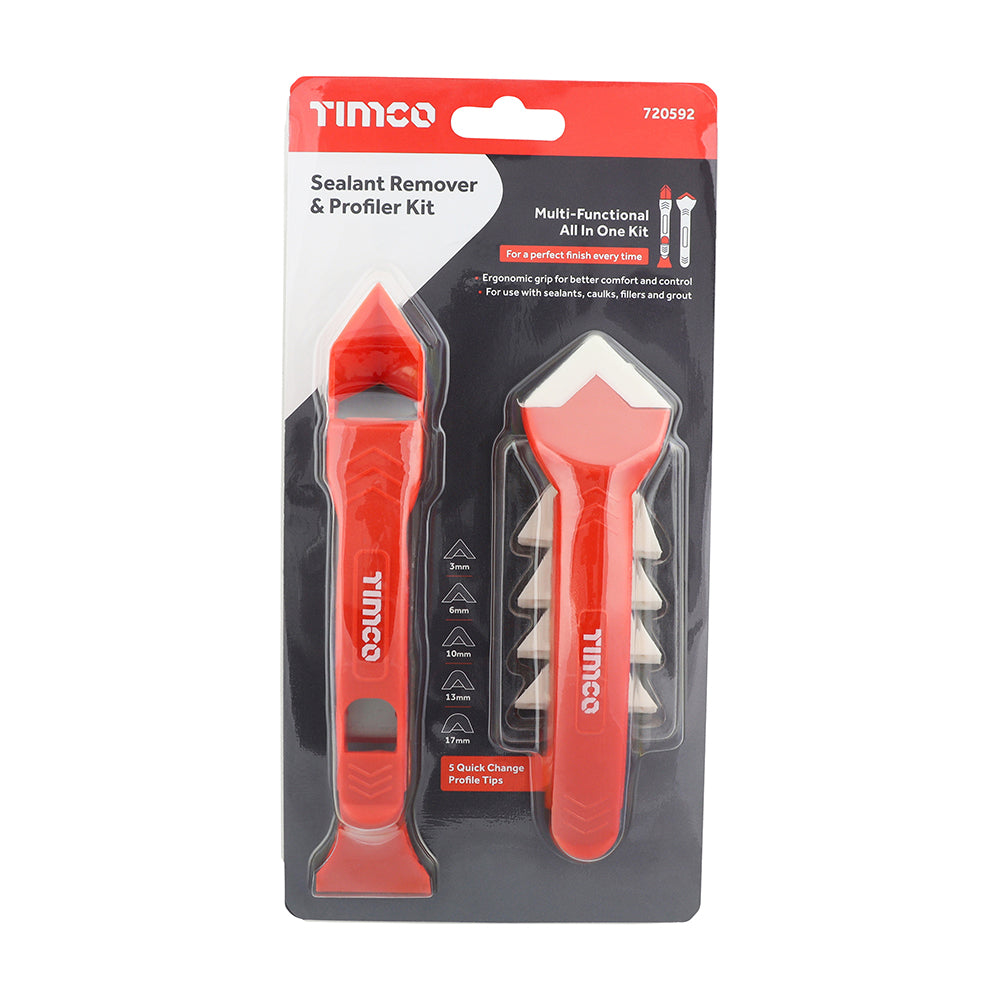 TIMCO Sealant Remover and Profiler Kit All in One Silicone Scraper and Finishing Tool - Image