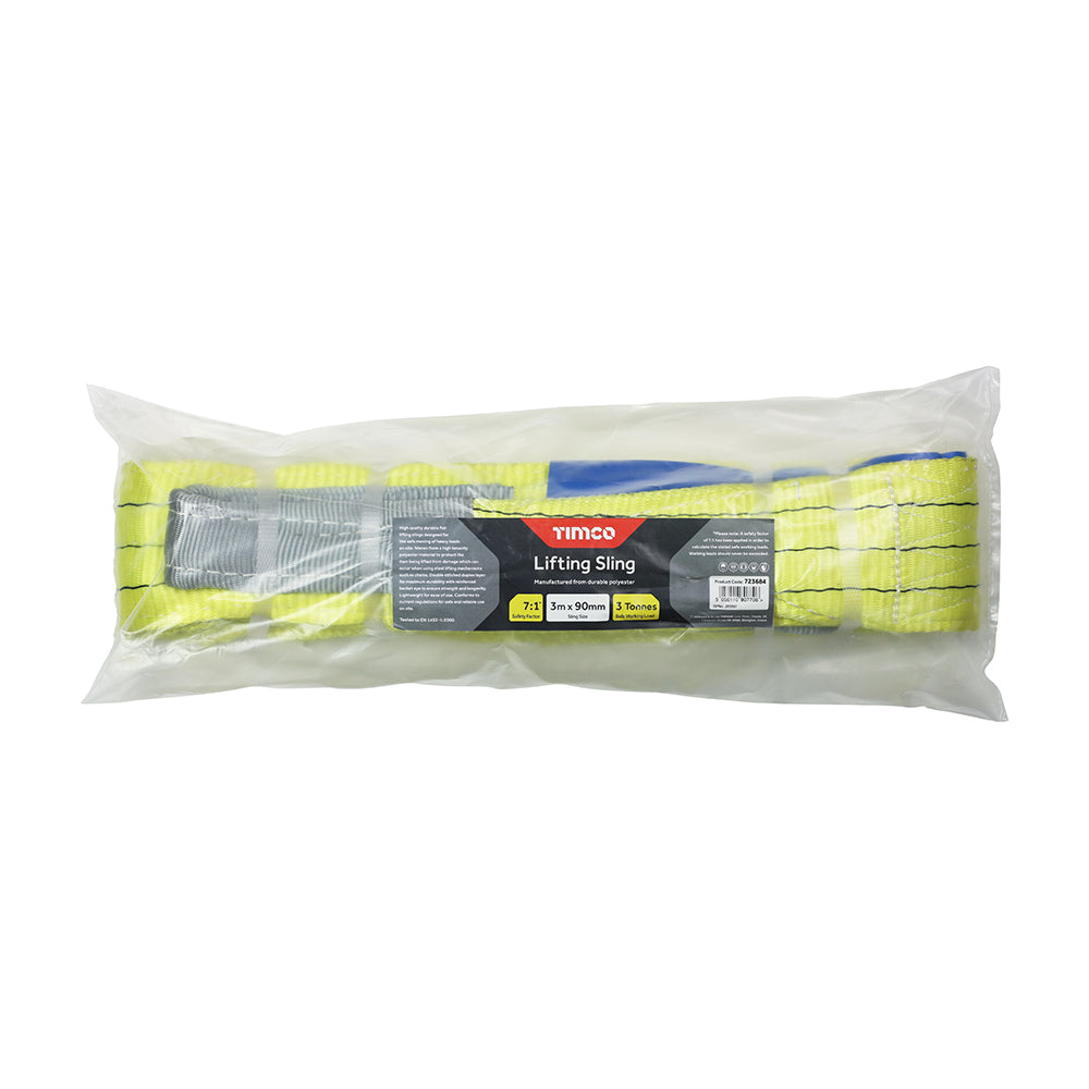 TIMCO Lifting Sling 3000 kg / 3 Tonnes - 3m x 90mm - Image