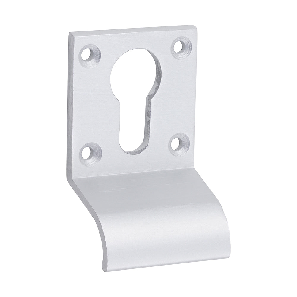 TIMCO Euro Profile Cylinder Door Pull - Satin Anodised Aluminium - 70 x 42 - Image