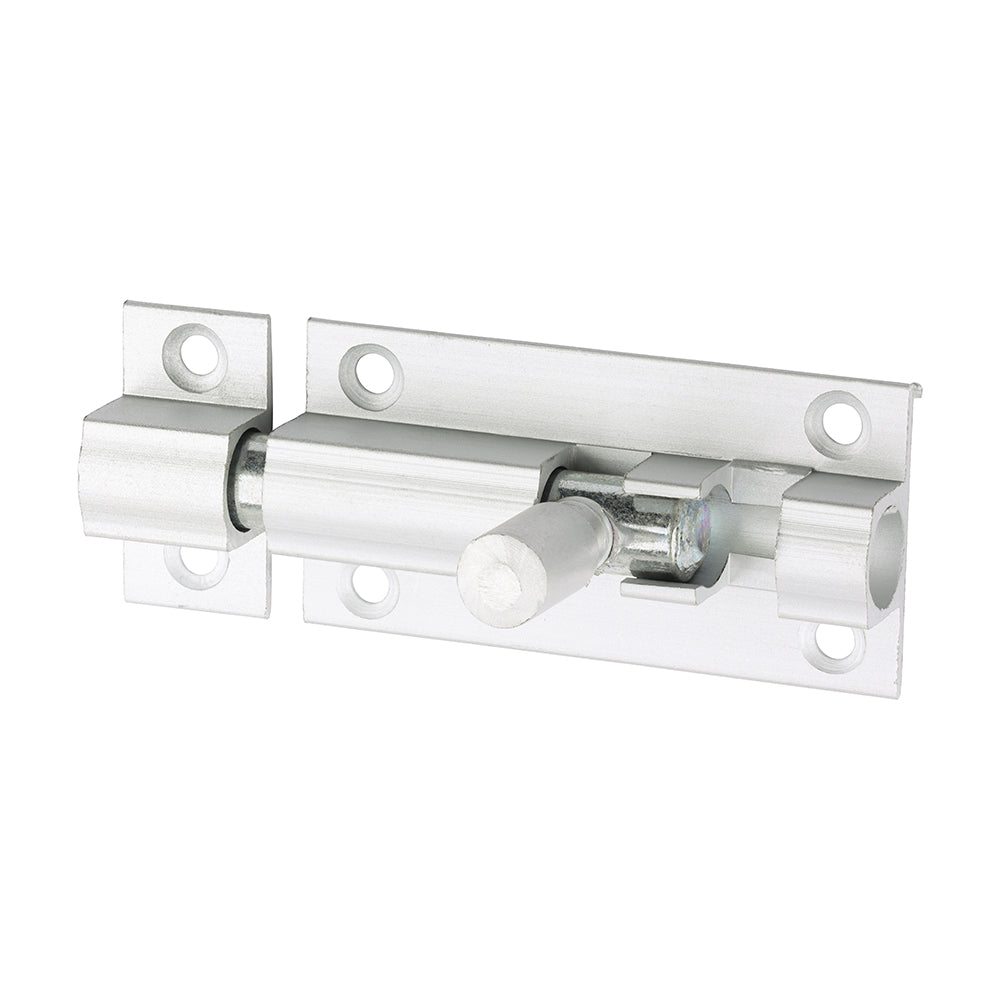 TIMCO Straight Barrel Bolt - Satin Aluminum - 50 x 25 - Image