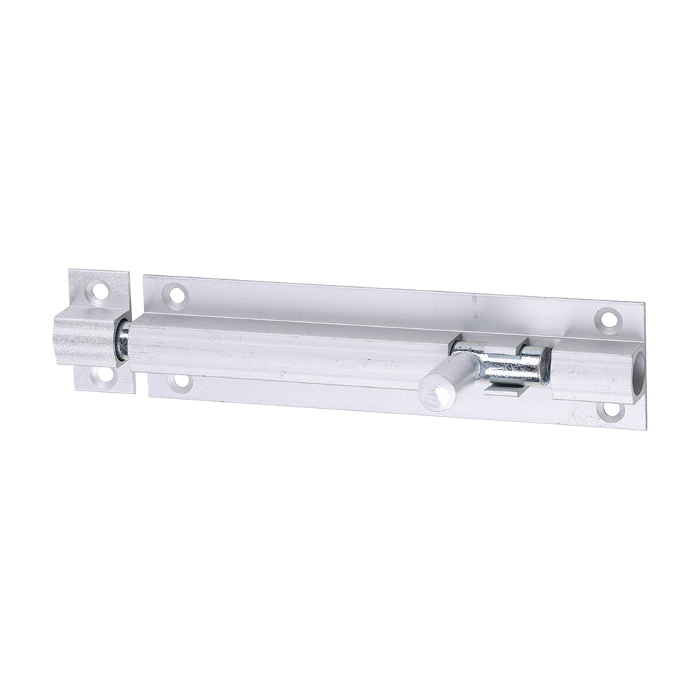 TIMCO Straight Barrel Bolt - Satin Aluminium - 100 x 25 - Image