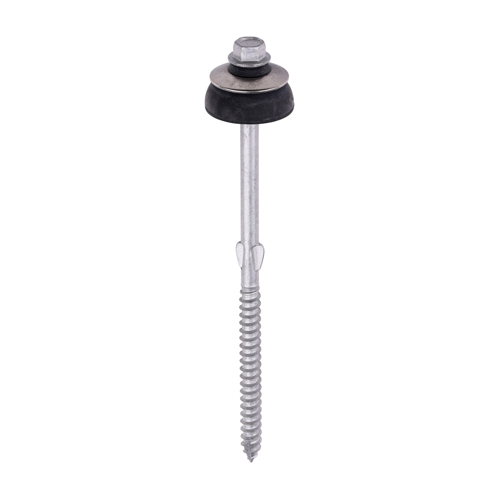 TIMCO Self-Drilling Fiber Cement Board Exterior Silver Screw with BAZ Washer - 6.3 x 130 - Image