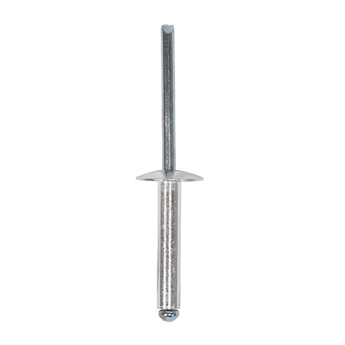 TIMCO Rivets Flange Head Aluminium - 4.8 x 12 - Image