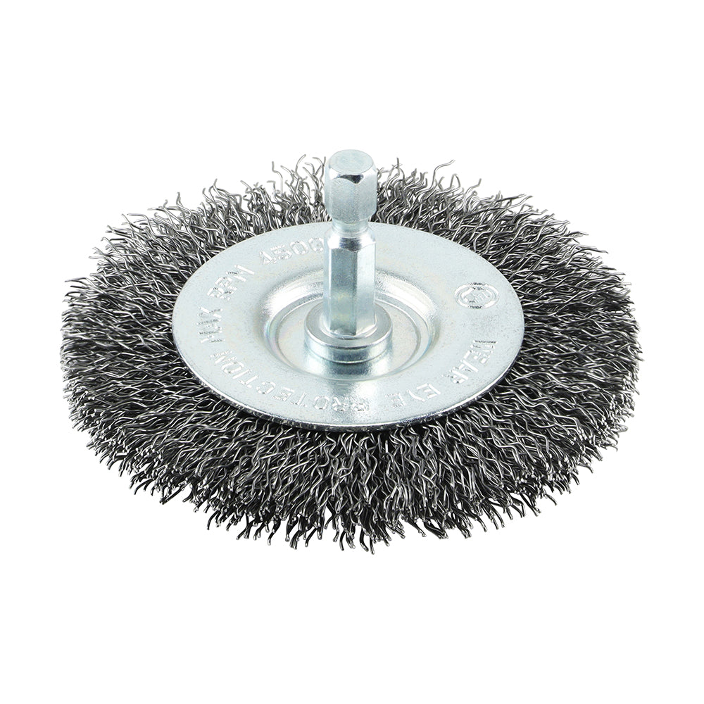 TIMCO Drill Wheel Brush Crimped Steel Wire - 75mm - Image