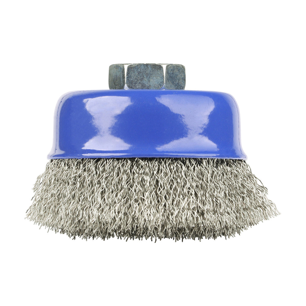 TIMCO Angle Grinder Cup Brush Crimped Stainless Steel - 75mm - Image