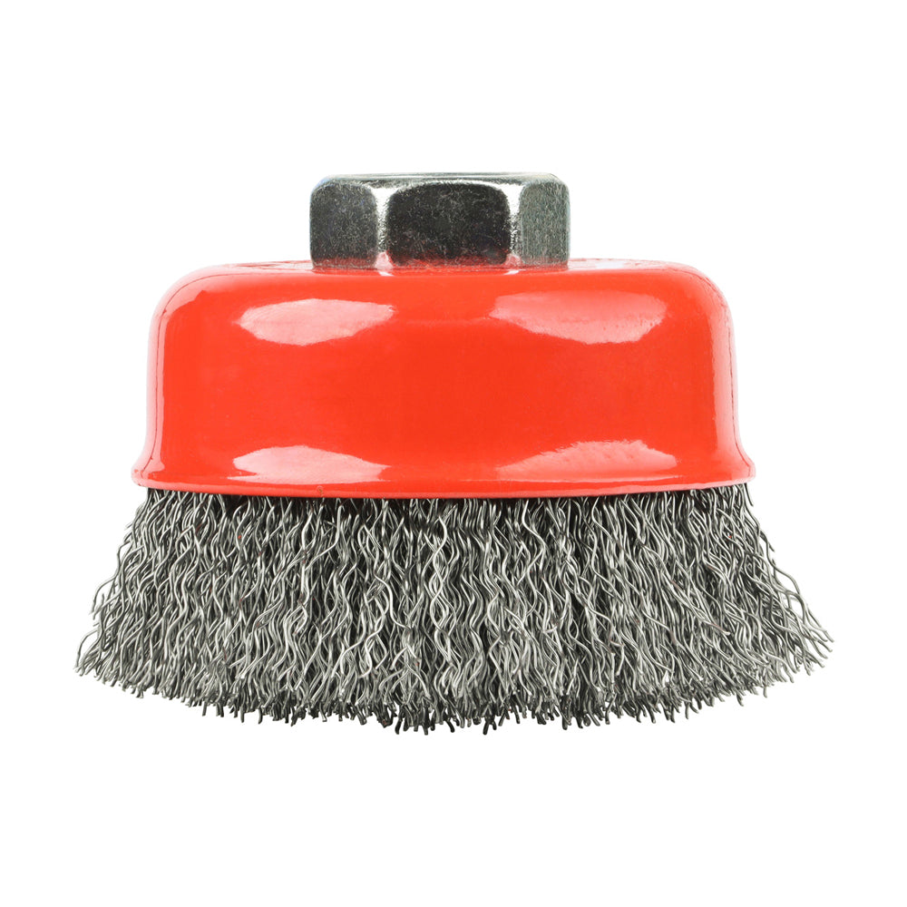 TIMCO Angle Grinder Cup Brush Crimped Steel Wire - 75mm - Image