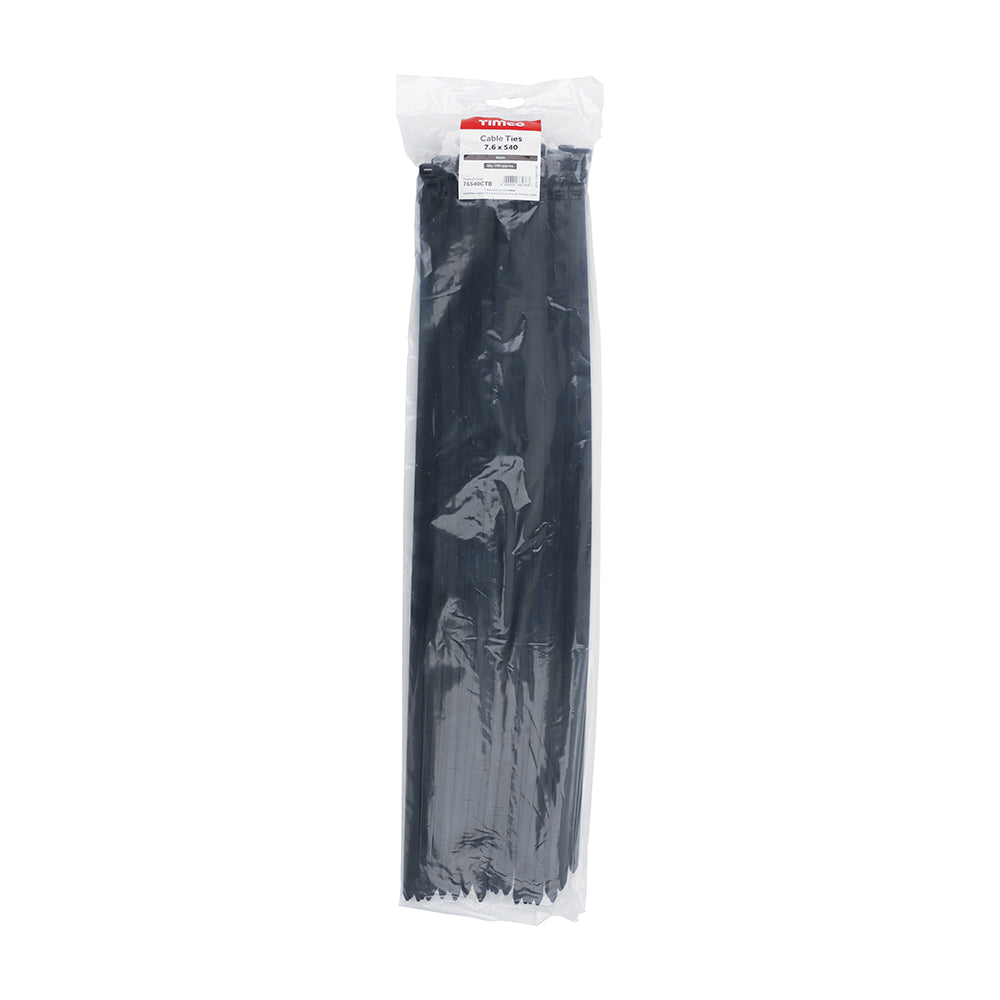 TIMCO Cable Ties Black - 7.6 x 540 - Image