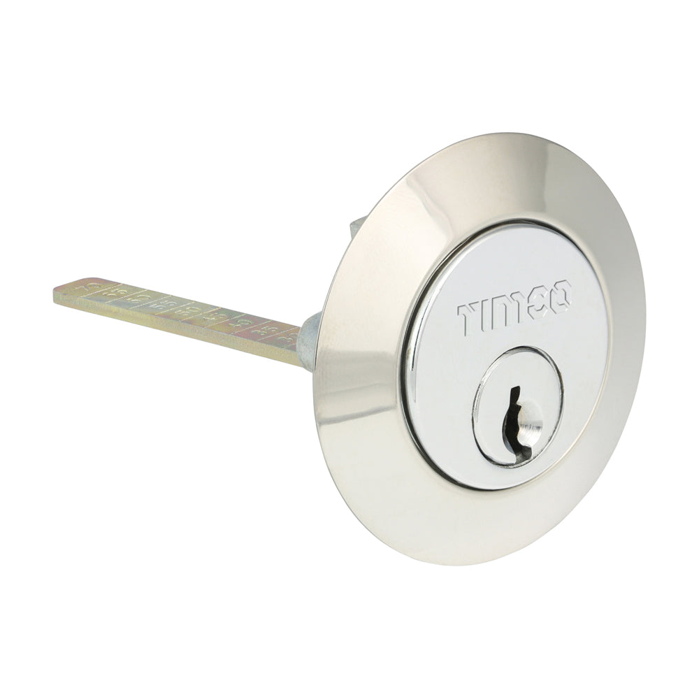 TIMCO Rim Cylinder - Chrome - 32mm - Image