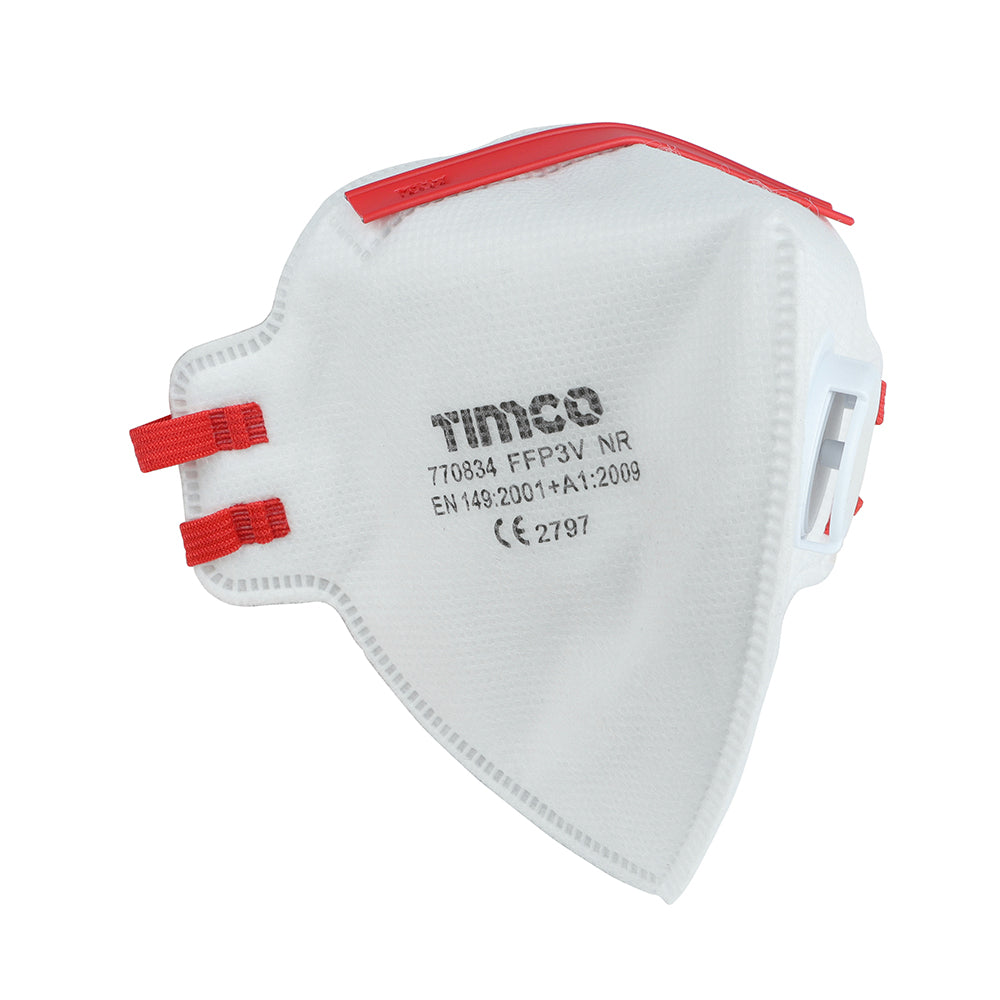 TIMCO FFP3 Fold Flat Valved Masks - One Size - Image