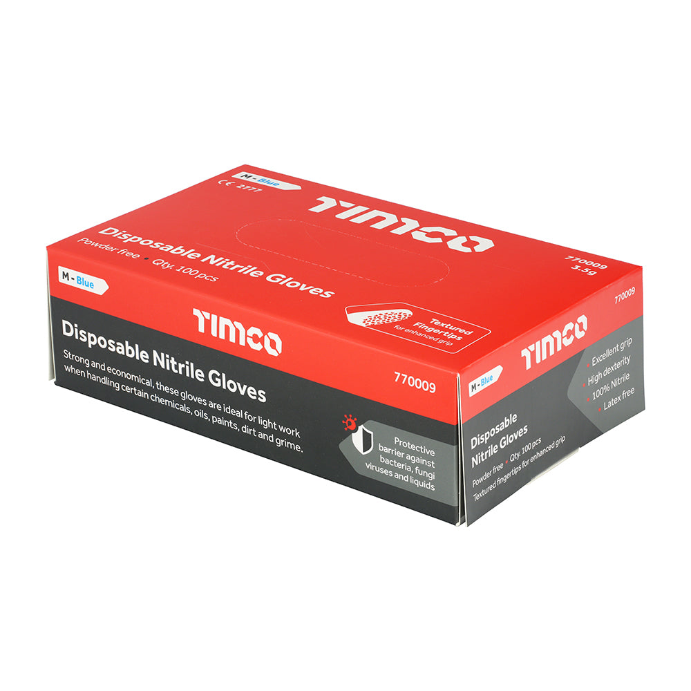 TIMCO Nitrile Work Gloves Blue - Medium - Image