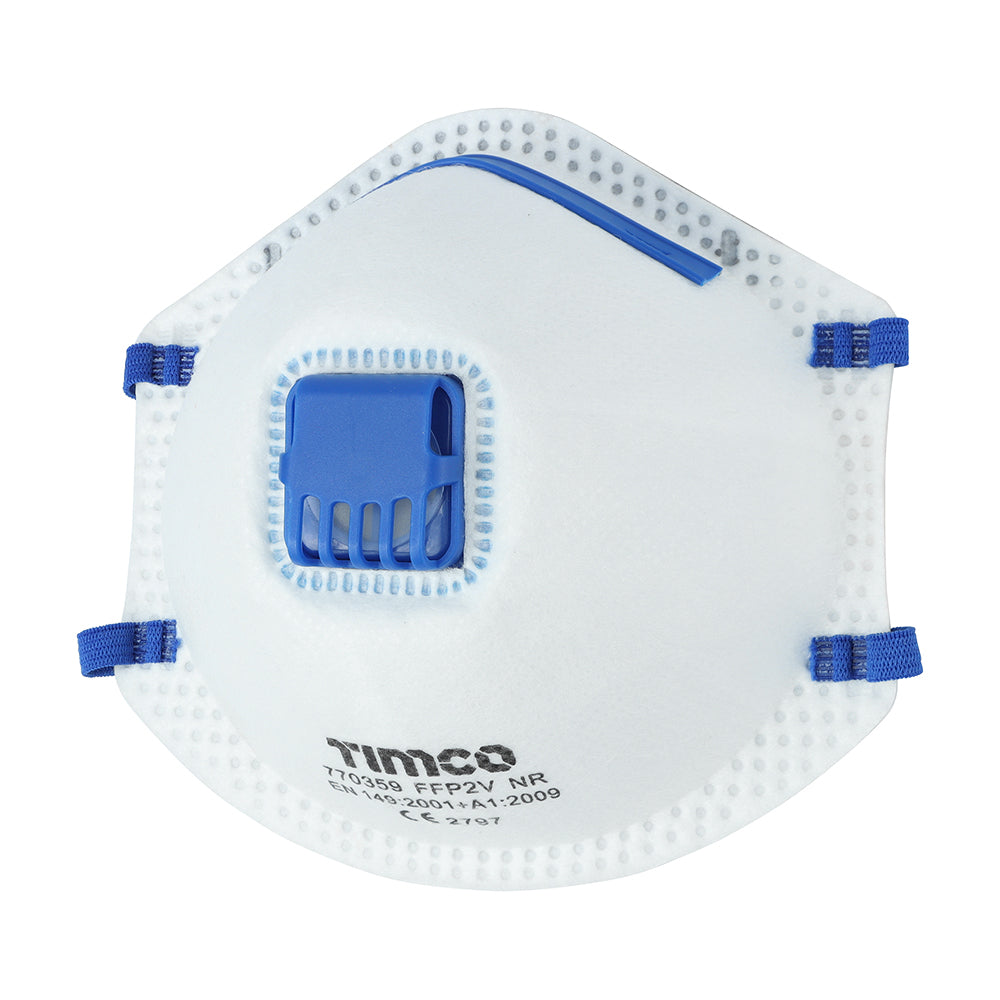 TIMCO FFP2 Moulded Valved Masks - One Size - Image