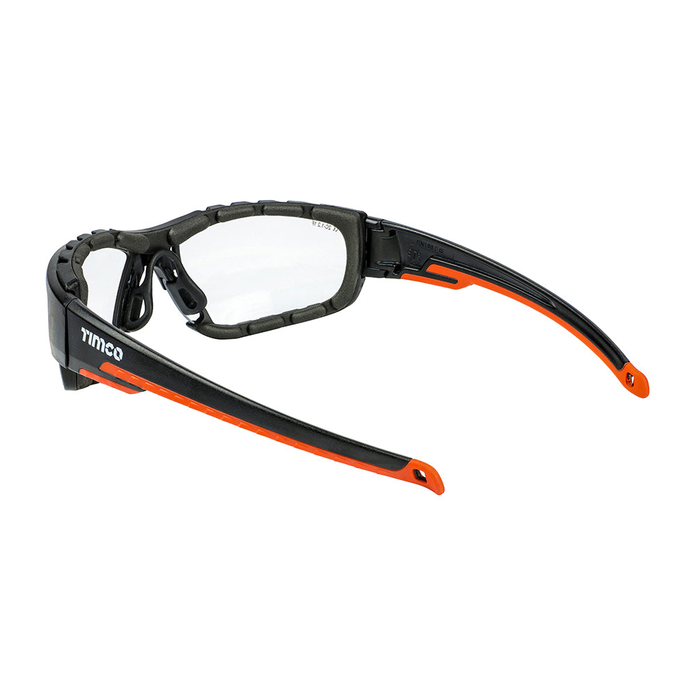 TIMCO Sport Style Safety Glasses Clear - One Size - Image