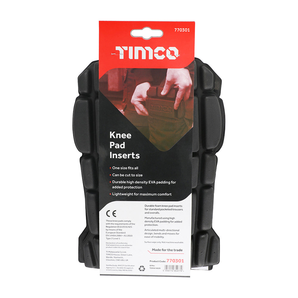 TIMCO High Density Knee Pad Inserts. Pair - Image