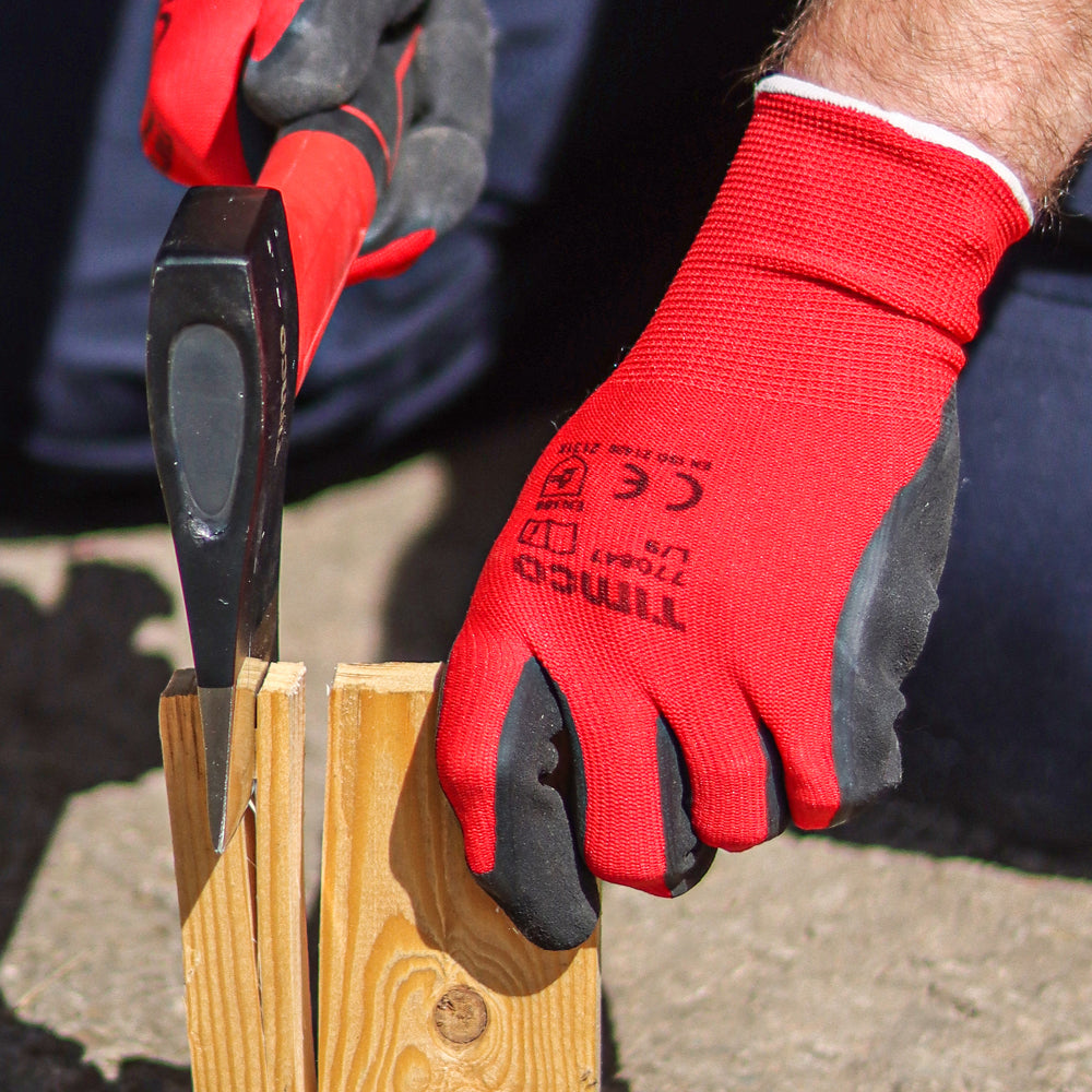 TIMCO Toughlight Grip Sandy Latex Coated Polyester Gloves - X Large - Image