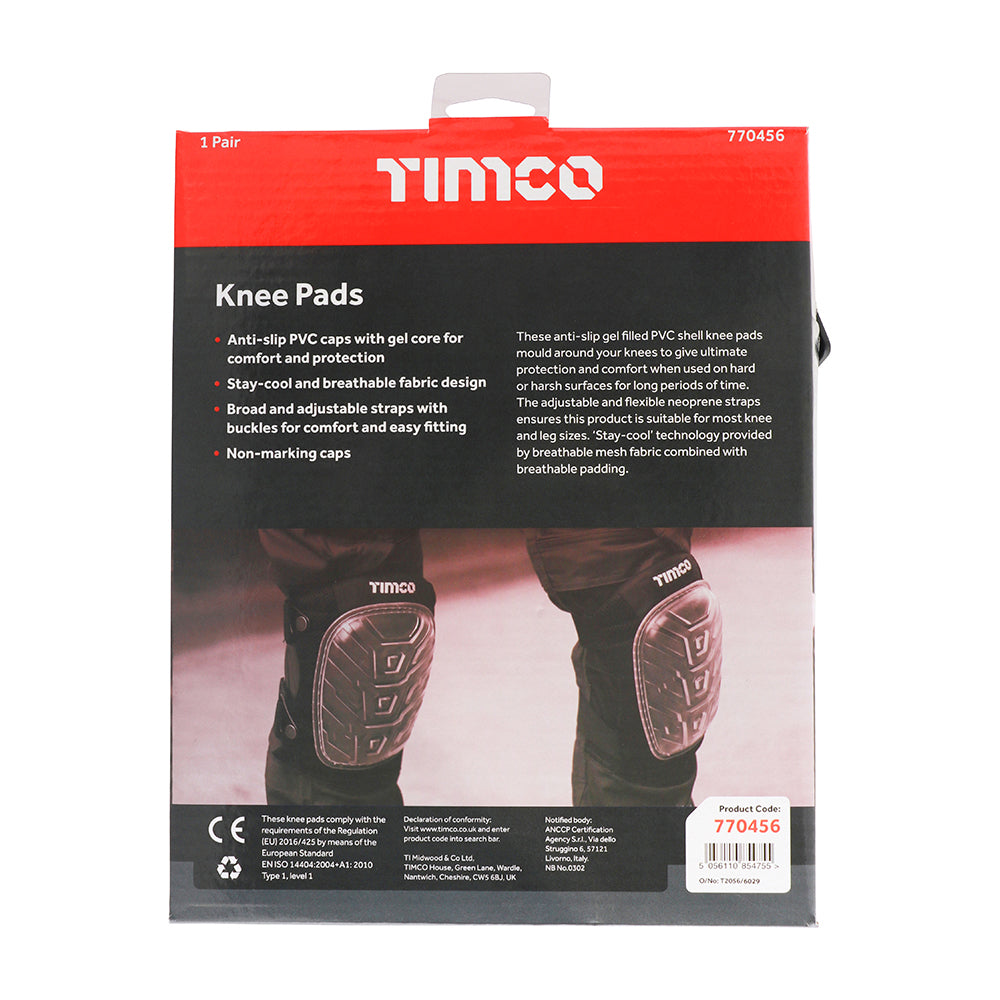 TIMCO Anti-Slip Knee Pads with Gel Protection. Pair - Image