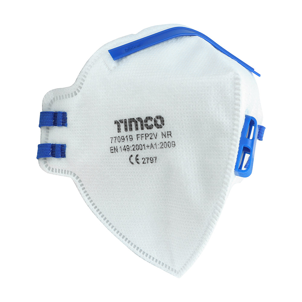 TIMCO FFP2 Fold Flat Valved Masks - One Size - Image